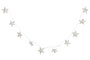 DKD Home Decor Guirnalda Navidad Moderna LED Blanco Papel Estrellas 6 Unidades 8.5 x 185 x 8.5 cm