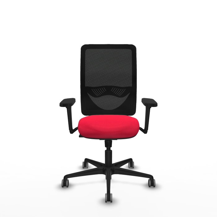PIQUERAS Y CRESPO Silla de oficina Zulema con mecanismo Sincro, Rojo y Negro PIQUERAS Y CRESPO Silla de oficina Zulema con mecanismo Sincro, Rojo y Negro