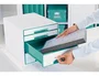 Leitz WOW Desk Cube Fichero Cajones 2 Grandes y 2 Pequeños Turquesa/Blanco