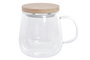 DKD Home Decor Mug Infusiones Basicos Transparente Natural 500ml