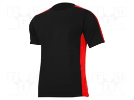 LAHTI PRO Camiseta T-shirt negro-rojo Talla S