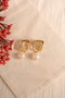 Heliophilia Silver Pendientes de Oro Dorados Elegantes y Sofisticados con Laca Duradera