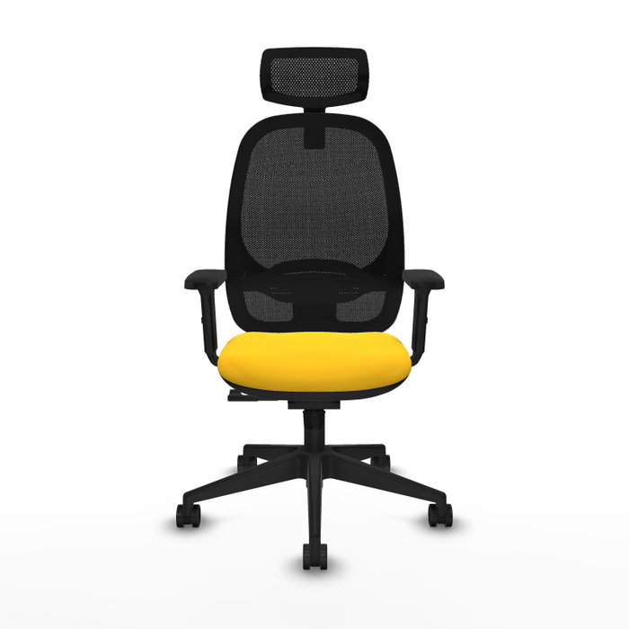 PIQUERAS Y CRESPO Silla de oficina Cilanco con mecanismo Sincro, Amarillo y Negro PIQUERAS Y CRESPO Silla de oficina Cilanco con mecanismo Sincro, Amarillo y Negro