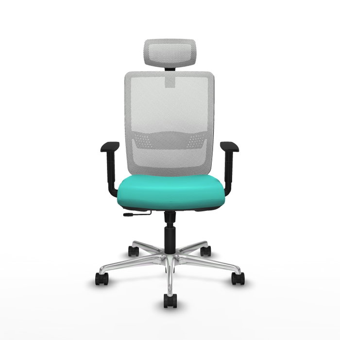 PIQUERAS Y CRESPO Silla de oficina Haches Turquesa y Blanco PIQUERAS Y CRESPO Silla de oficina Haches Turquesa y Blanco