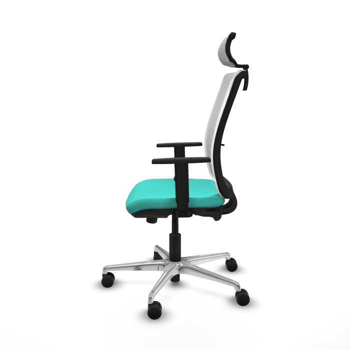 PIQUERAS Y CRESPO Silla de oficina Haches Turquesa y Blanco PIQUERAS Y CRESPO Silla de oficina Haches Turquesa y Blanco
