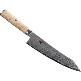 Miyabi 5000MCD Rocking Santoku 18cm de acero MC63 con mango de madera de abedul marrón