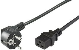 MicroConnect Cable de Alimentación Schuko Acodado C19, 2m