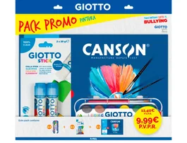 Giotto Pack de pintura promo con rotuladores de doble punta acuarelables