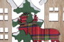 DKD Home Decor Decoración MDF Casas Surtido 45x4x14 cm