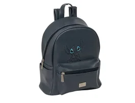 Safta Mini Mochila Teen Stitch Gray