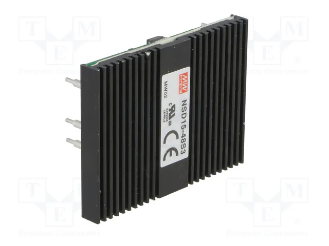 MEAN WELL NSD15-48S3 Convertidor DC/DC 12,375W 3,3V DC