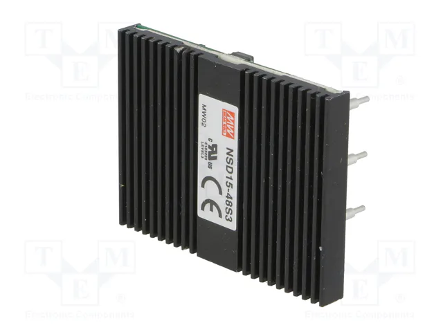 MEAN WELL NSD15-48S3 Convertidor DC/DC 12,375W 3,3V DC