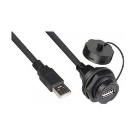 GoodConnections Extensión Industrial S4-USB 2.0 1m Alcasa IC04-U204 Negro