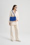 Lucky Bees Bandolera 410 Azul Saxo Polipiel Mujer 30x9x18cm
