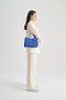 Lucky Bees Bandolera 410 Azul Saxo Polipiel Mujer 30x9x18cm