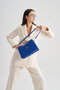 Lucky Bees Bandolera 410 Azul Saxo Polipiel Mujer 30x9x18cm