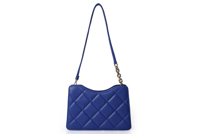 Lucky Bees Bandolera 410 Azul Saxo Polipiel Mujer 30x9x18cm