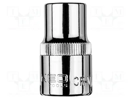 NEO TOOLS Vaso de 6 ángulos HEX 12 mm con conexión de 1/2 pulgada