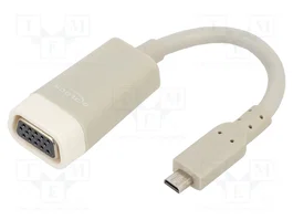 DELOCK Convertidor High Speed Micro HDMI a VGA 0,15m