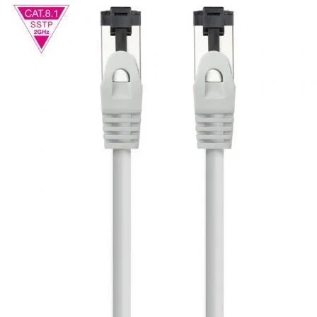 Nano Cable 10.20.2005 Cable de Red RJ45 SSTP Cat.8.1 LSZH AWG26 2GHz 40Gbps 5m Gris