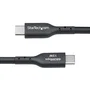 Startech Cable USB2AC4MBKE USB-A a USB-C 4m Negro - 3A/15W Carga Rápida - Compatible con iPhone 15, Samsung Galaxy, Google Pixel, iPad Pro, MacBook