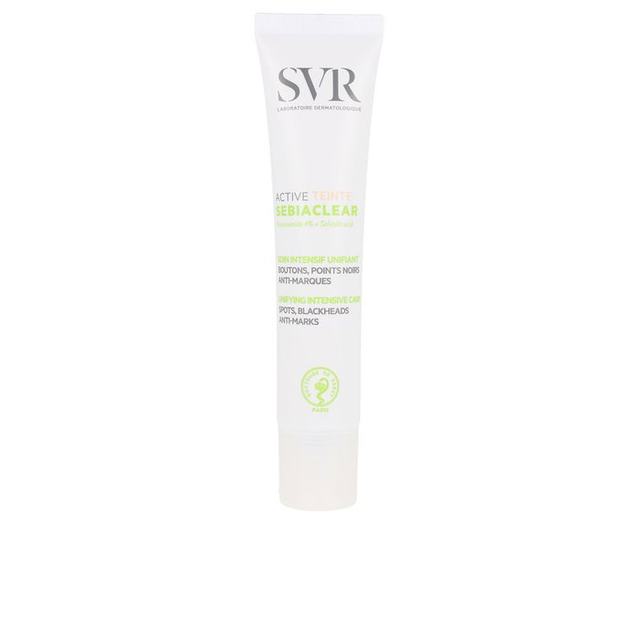 SVR SEBIACLEAR active teintee - Tratamiento intensivo para acné, poros y puntos negros que unifica el tono, 40 ml SVR SEBIACLEAR active teintee - Tratamiento intensivo para acné, poros y puntos negros que unifica el tono, 40 ml