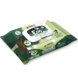 Nayeco Eco Toallitas para Perros o Gatos con Té Verde y Clorhexidina para Higiene y Limpieza - 50 Unidades