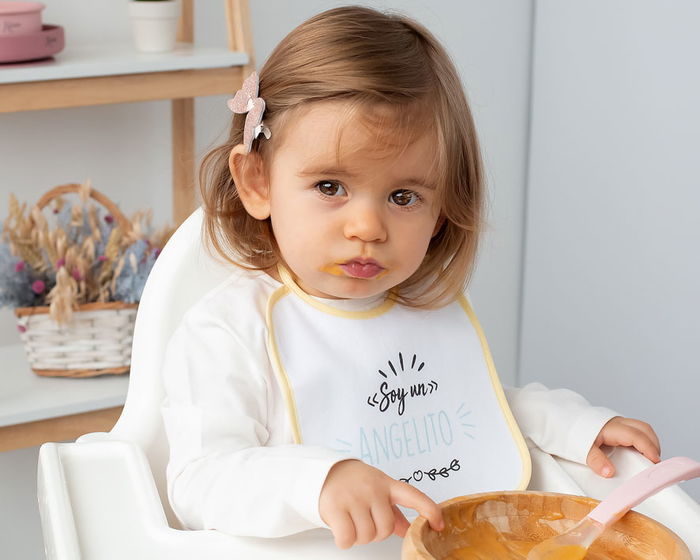 KioKids Set 7 Baberos Semanales Con Frases Divertidas Bebé Absorbentes +0 Meses