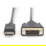 Digitus Adaptador DisplayPort a DVI-D 3m Negro SW