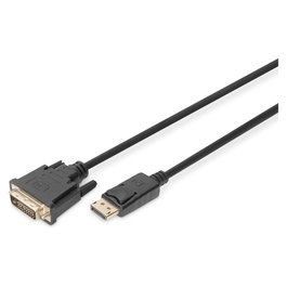 Digitus Cable adaptador DisplayPort a DVI-D, 3m, Negro