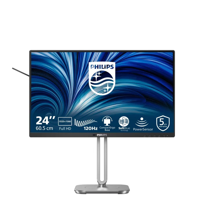 Philips 24B2N4200 Monitor B-line Full HD IPS 120 Hz 24 pulgadas Gris/Plata