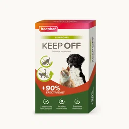 Beaphar Keep Off Gránulos Repelentes Exteriores para Perro y Gato, Repelente de Animales, 2 Botes x 200 gr