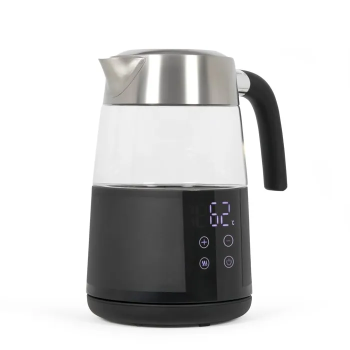 Livoo Hervidor Eléctrico Digital DOD221N 2200W 1.7 Litros Acero Inoxidable con Base Giratoria 360°