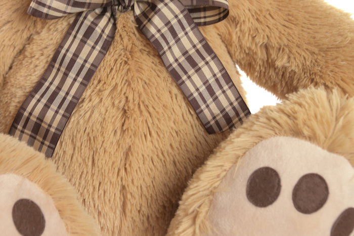 DKD Home Decor Peluche Oso Beige Marron 32 x 43 x 40 cm (2 Unidades)