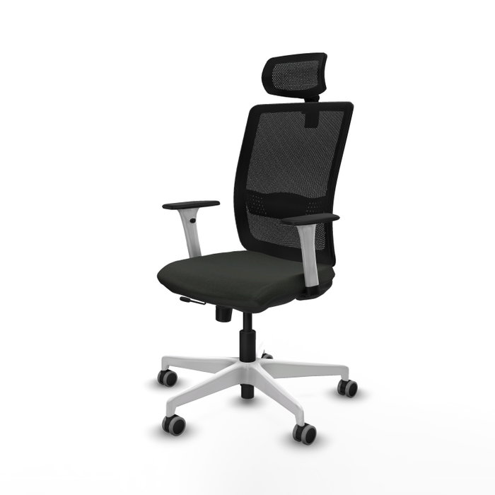PIQUERAS Y CRESPO Silla de oficina Haches Negra con Mecanismo Sincro/Traslack PIQUERAS Y CRESPO Silla de oficina Haches Negra con Mecanismo Sincro/Traslack