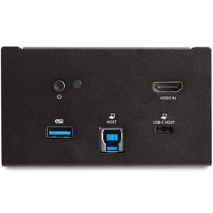 StarTech.com MOD4DOCKACPD Docking Station para Conferencias con USB-C y USB-A, 3x HDMI 4K, Ethernet, Carga USB PD 60W, Negro