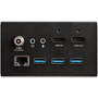 StarTech.com MOD4DOCKACPD Docking Station para Conferencias con USB-C y USB-A, 3x HDMI 4K, Ethernet, Carga USB PD 60W, Negro