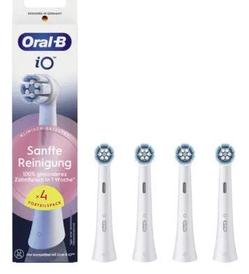 Oral-B Cabezales de Repuesto iO Gentle Cleaning, Pack de 4, Blanco Oral-B Cabezales de Repuesto iO Gentle Cleaning, Pack de 4, Blanco