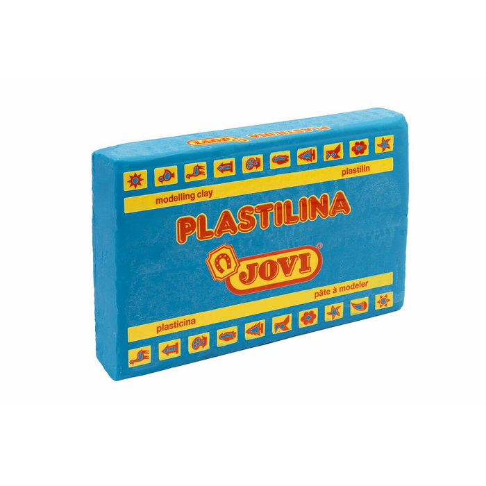 Jovi Plastilina en Pastilla Azul Claro, Caja de 15 Unidades de 350 gr