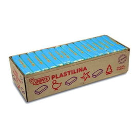 Jovi Plastilina en Pastilla Azul Claro, Caja de 15 Unidades de 350 gr