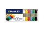 Manley Estuche de 6 Ceras de Colores Surtidos 60mm