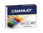 Manley Estuche de 6 Ceras de Colores Surtidos 60mm