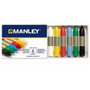 Manley Estuche de 6 Ceras de Colores Surtidos 60mm