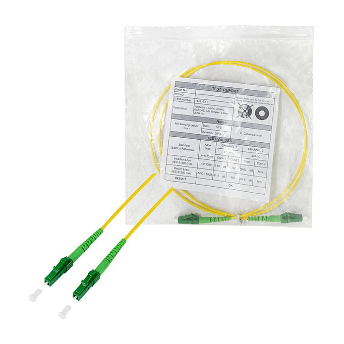 LogiLink Patch cord de fibra simplex OS2 SM G.657.A2 LC/APC a LC/APC, 1 m LogiLink Patch cord de fibra simplex OS2 SM G.657.A2 LC/APC a LC/APC, 1 m