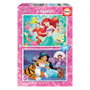 Educa Borras Puzzle Ariel + Jasmine Princesas Disney 2x48pzs