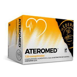 MEDERI NUTRICION INTEGRATIVA Ateromed 120 Comp. - Ayuda al mantenimiento de niveles normales de lípidos, colesterol y homocisteína con Ajo Negro y Alcachofa
