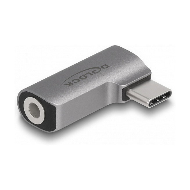DeLOCK Adaptador de audio USB Type-C a conector de 3,5 mm 4 pines, Gris DeLOCK Adaptador de audio USB Type-C a conector de 3,5 mm 4 pines, Gris