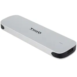 TooQ TQE-2202S Caja Externa para Disco SSD M.2 USB 3.1 Gen1 Sin Tornillos Plata Aluminio
