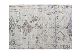DKD Home Decor Alfombra de Algodón Blanca Impresa 120x180 cm