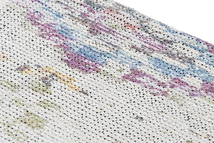 DKD Home Decor Alfombra de Algodón Blanca Impresa 120x180 cm DKD Home Decor Alfombra de Algodón Blanca Impresa 120x180 cm